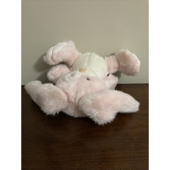 Vintage 1988 PRESTIGE Pink Bunny Riddle Rabbit Plush Easter Big Feet 10" - Picture 8 of 9
